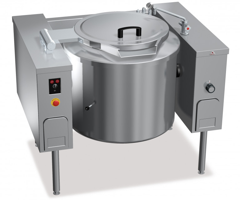 100 L TILTING BOILING PAN WITH INDIRECT STEAM HEATING