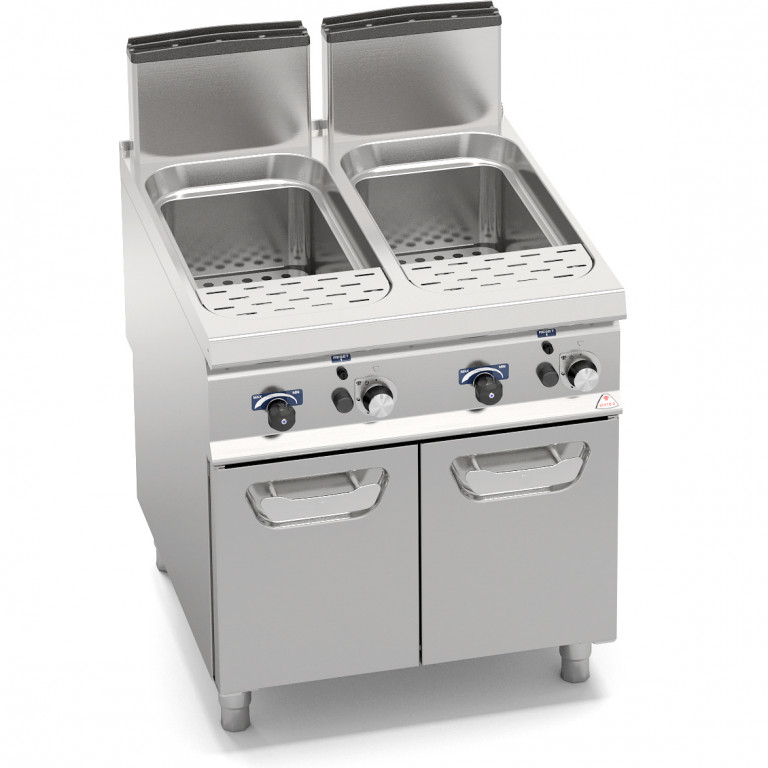 GAS PASTA COOKER WITH CABINET - 40 + 40 L