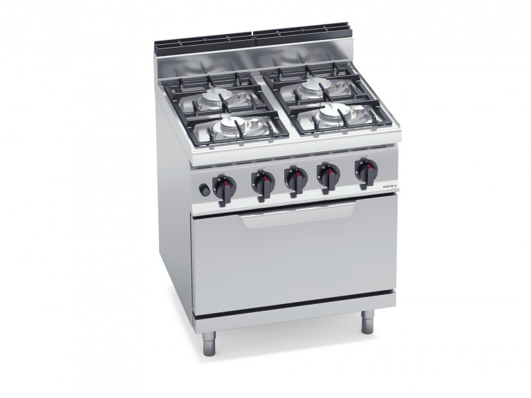4-BURNER STOVE WITH 2/1 GAS OVEN