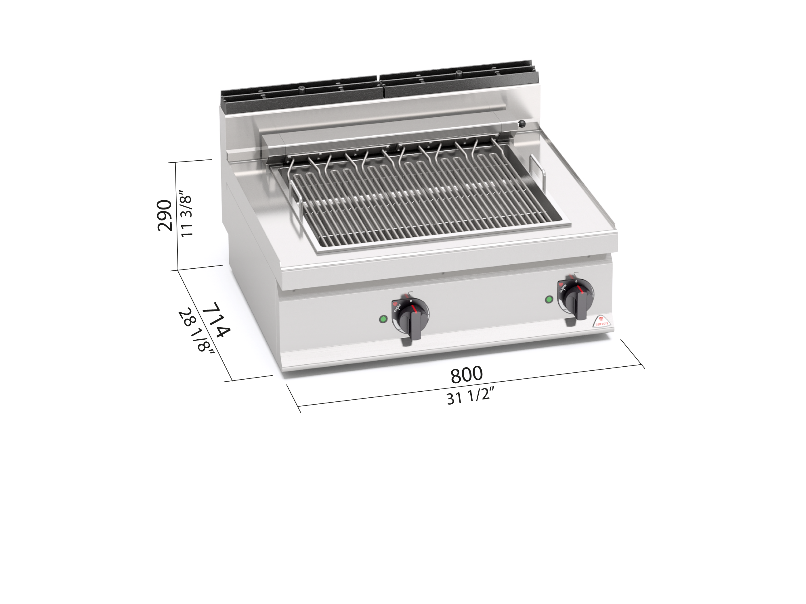 COUNTER TOP ELECTRIC GRILL 18155500 Commercial kitchens Berto's