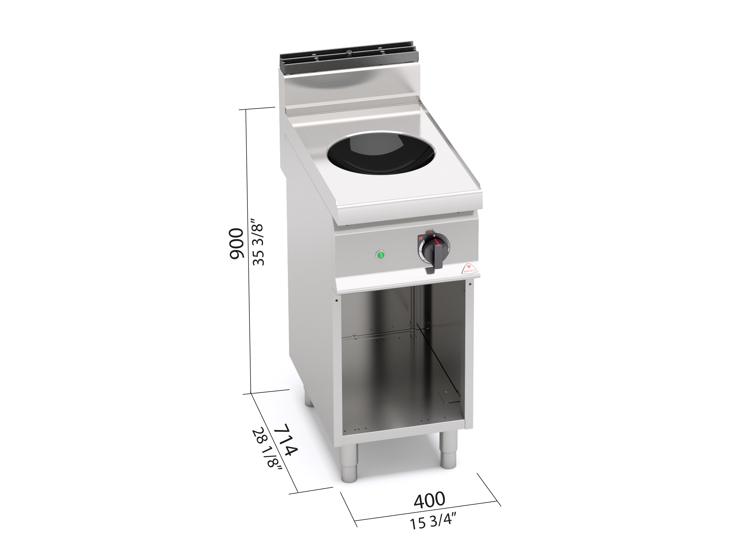 INDUCTION WOK 18738000 Commercial kitchens Berto's