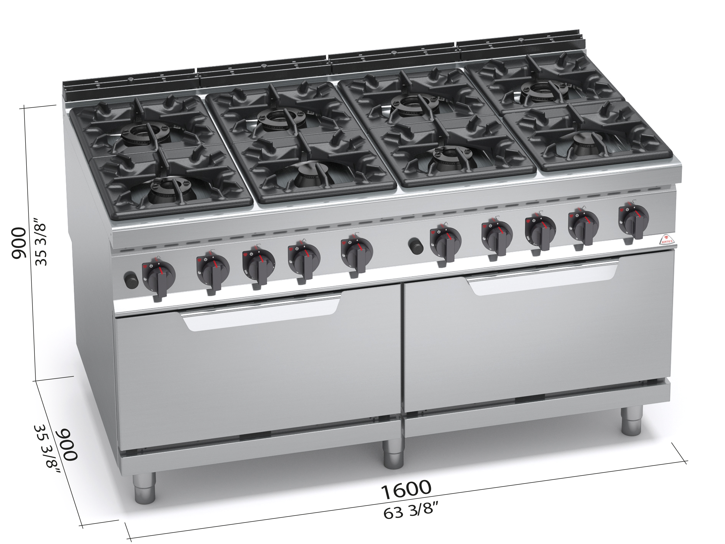 Cocina a gas 2 fuegos 550 horno C2F550H