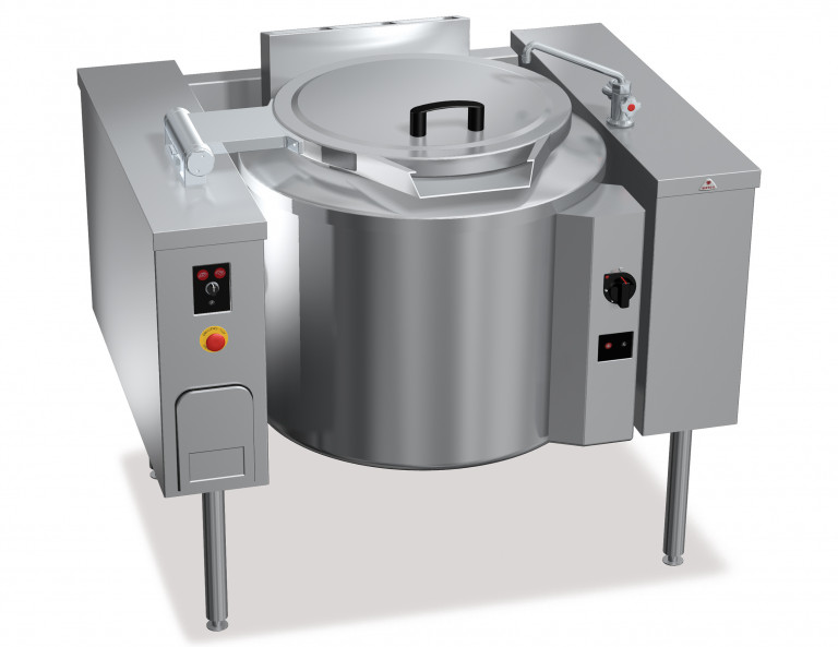 100 L GAS TILTING BOILING PAN WITH DIRECT HEATING