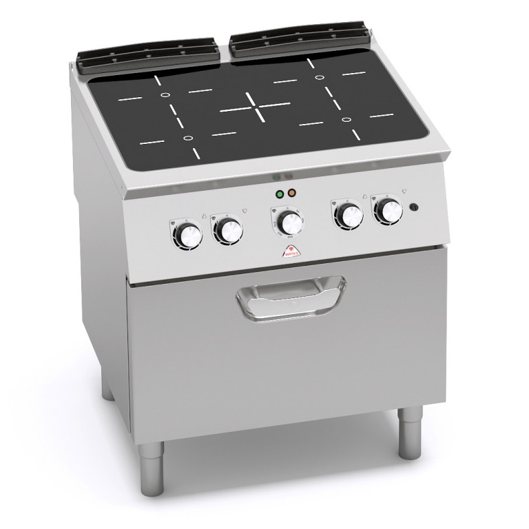 4-ZONE INFRARED TOP + 1/1 GN ELECTRIC OVEN