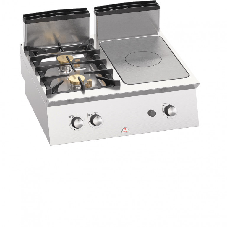 GAS SOLID TOP + 2 OPEN BURNERS