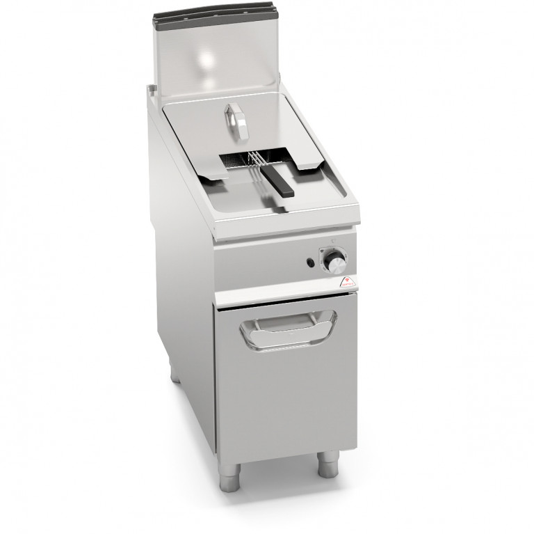 GAS FRYER WITH CABINET - SINGLE TANK 18 L - INDIRECT