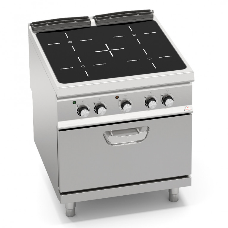 4-ZONE INFRARED TOP + 1/1 ELECTRIC OVEN