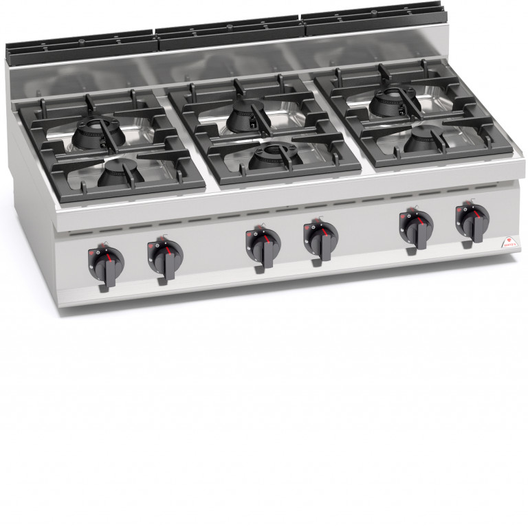 6BURNER GAS STOVE 18703000 Commercial kitchens Berto's