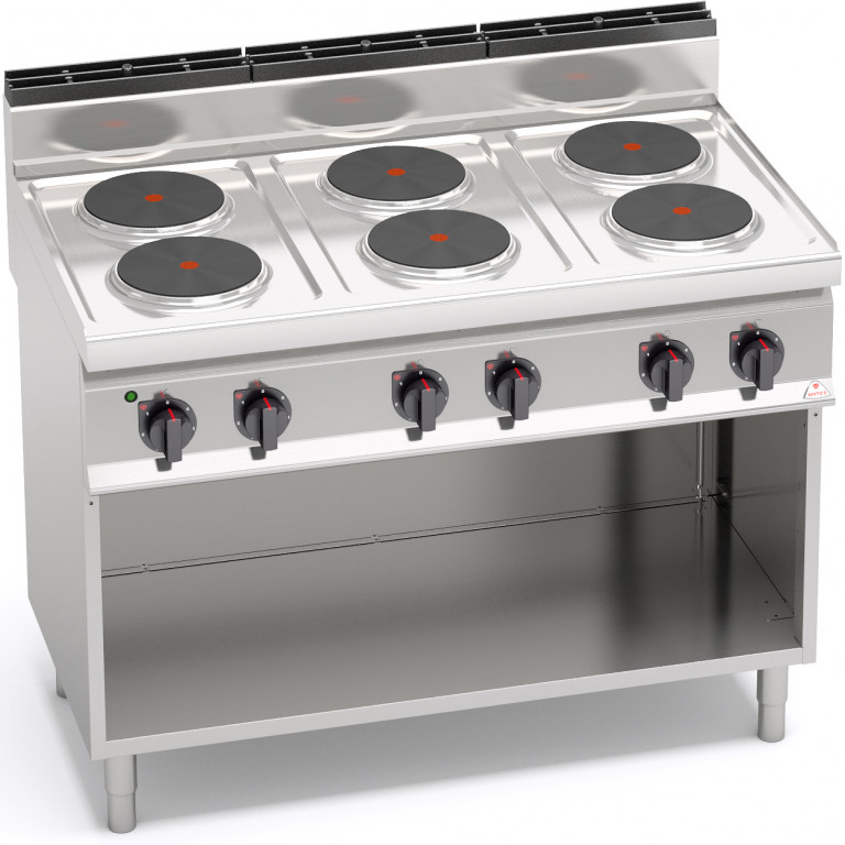 Cuisinière mixte bois, gaz et éléctrique acier 17,4 kw,A2 - 9 NC,Berotu