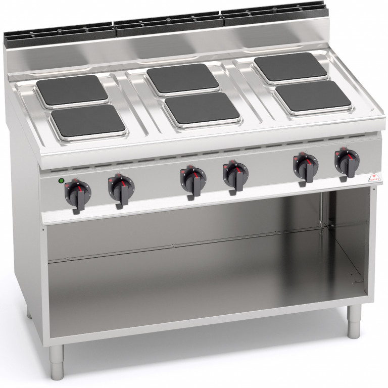 6 SQUARE PLATE ELECTRIC STOVE WITH CABINET