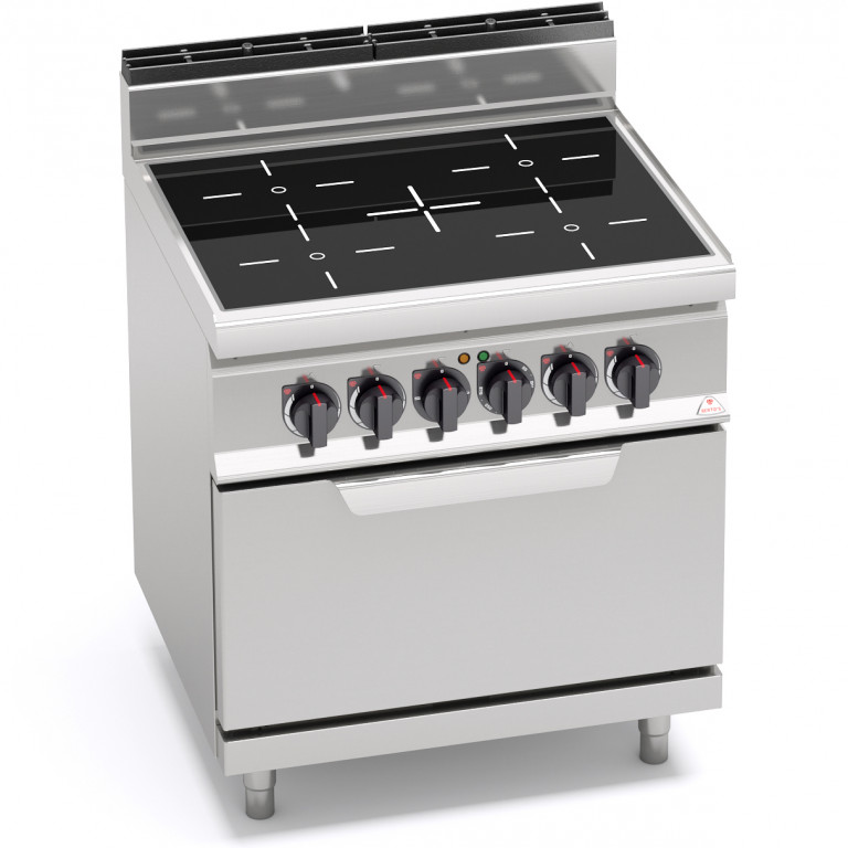 4-ZONE INFRARED TOP WITH 2/1 ELECTRIC OVEN