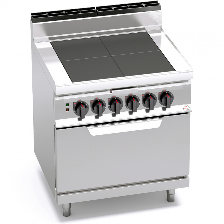 ELECTRIC SOLID TOP WITH 2/1 ELECTRIC OVEN