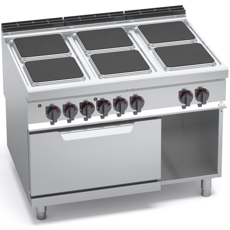6 SQUARE PLATE ELECTRIC COOKER + 2/1 ELECTRIC OVEN
