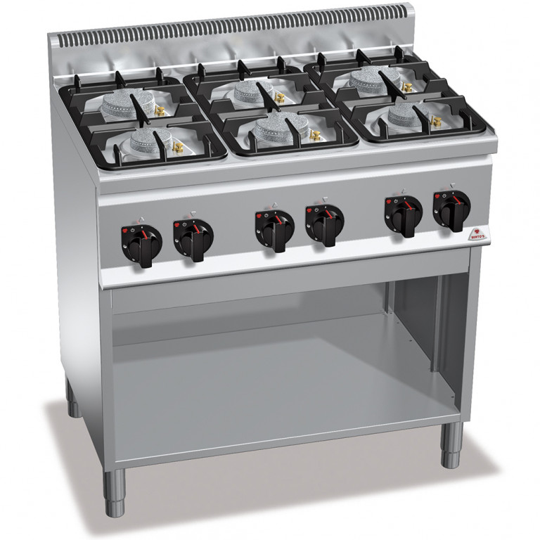 6-BURNER GAS STOVE WITH CABINET