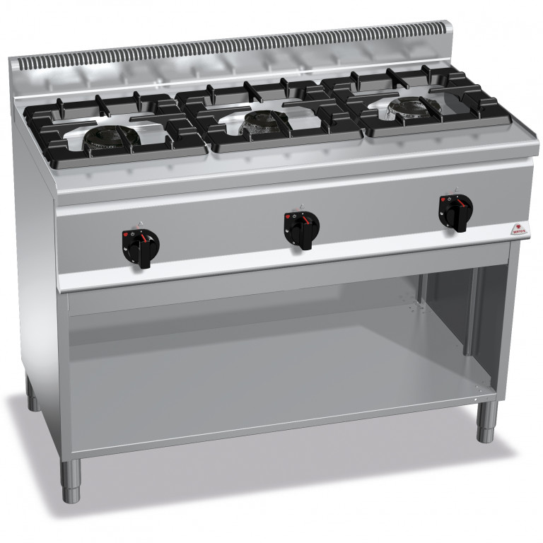 3-BURNER GAS STOVE WITH CABINET