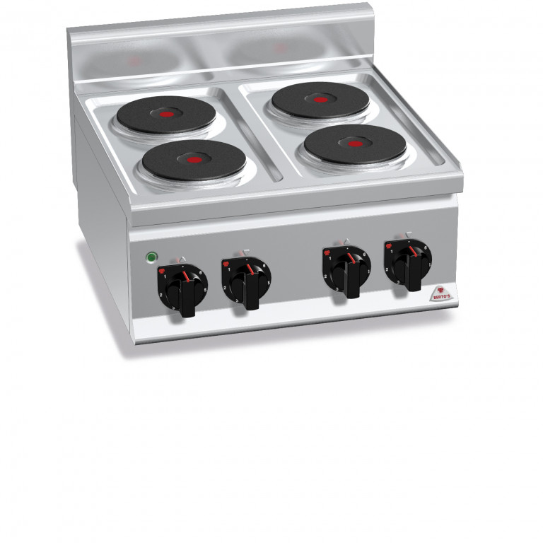 CUCINA ELETTRICA 4 PIASTRE TONDE TOP