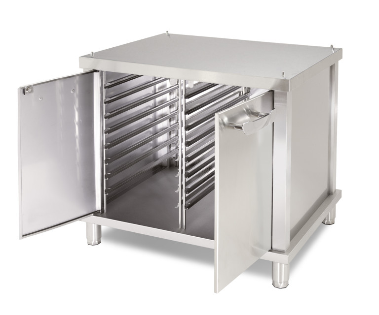 LARGE STAND - CLOSED ON THREE SIDES WITH GN TRAY RACKS