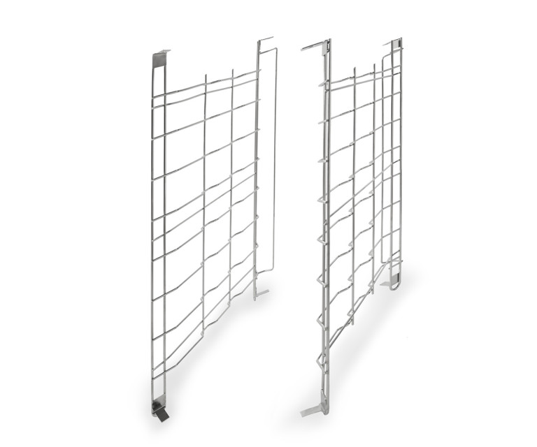 ROUNDED METAL TRAY RACK SET FOR 8 TRAYS 60X40