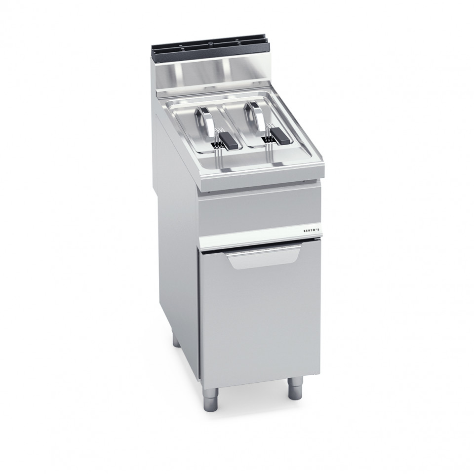 GAS FRYER WITH CABINET - TWIN TANK 7+7 L GAS FRYER WITH CABINET - TWIN TANK 7+7 L