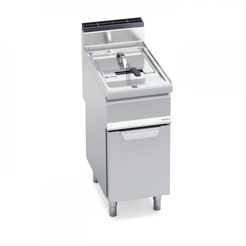 GAS FRYER WITH CABINET - SINGLE TANK 15 L