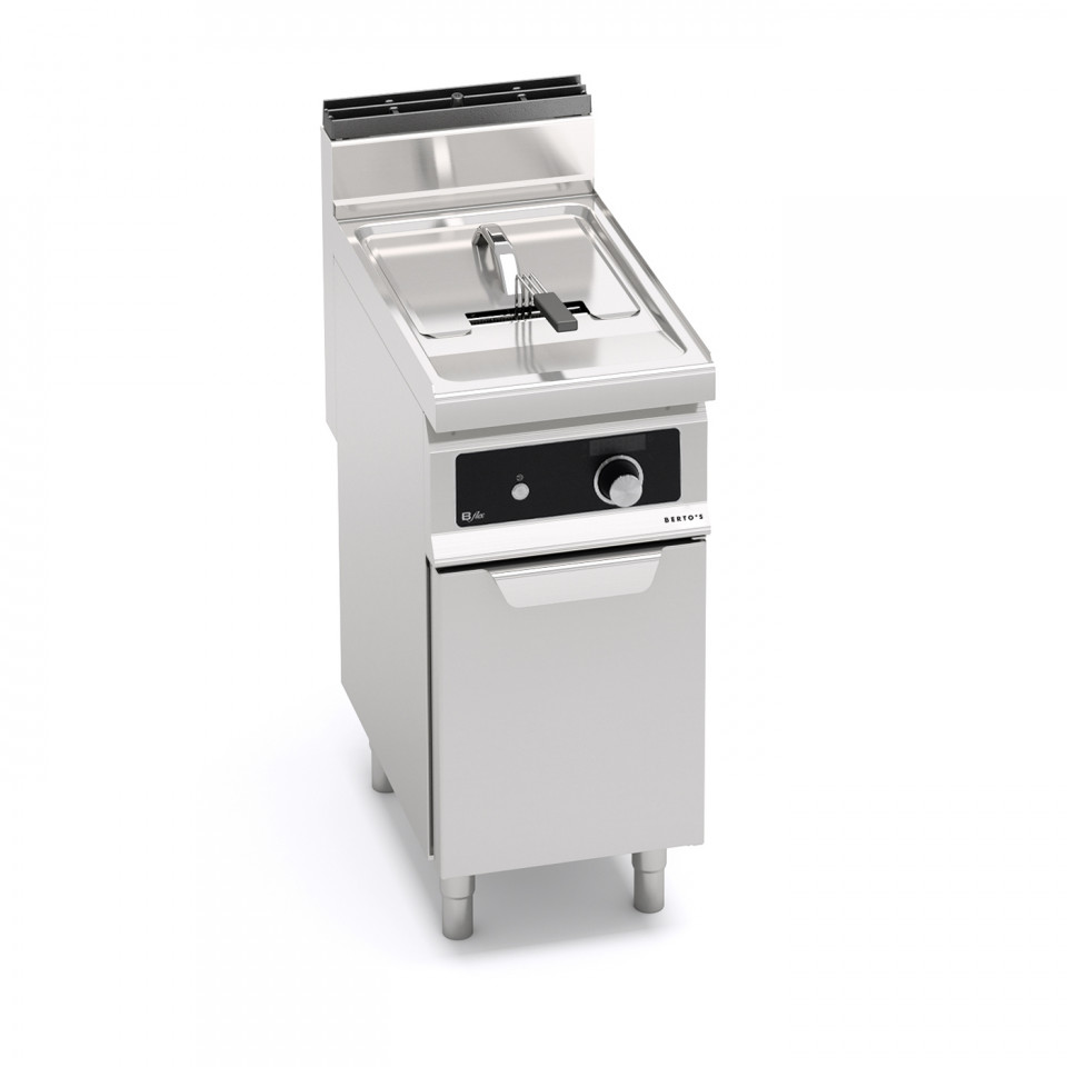 GAS FRYER WITH CABINET - SINGLE TANK 15 L (BFLEX CONTROLS)