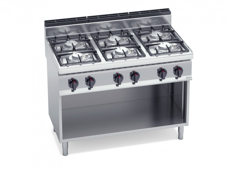 6-BURNER GAS STOVE WITH CABINET