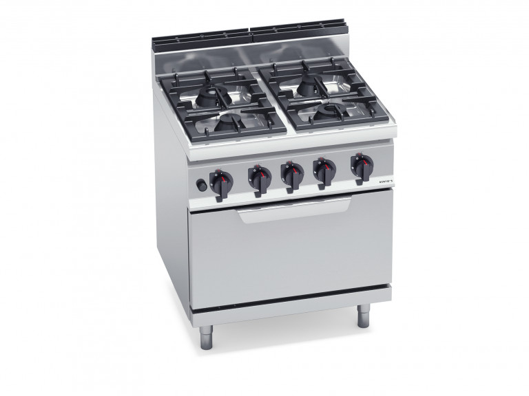 4-BURNER STOVE WITH 2/1 GAS OVEN