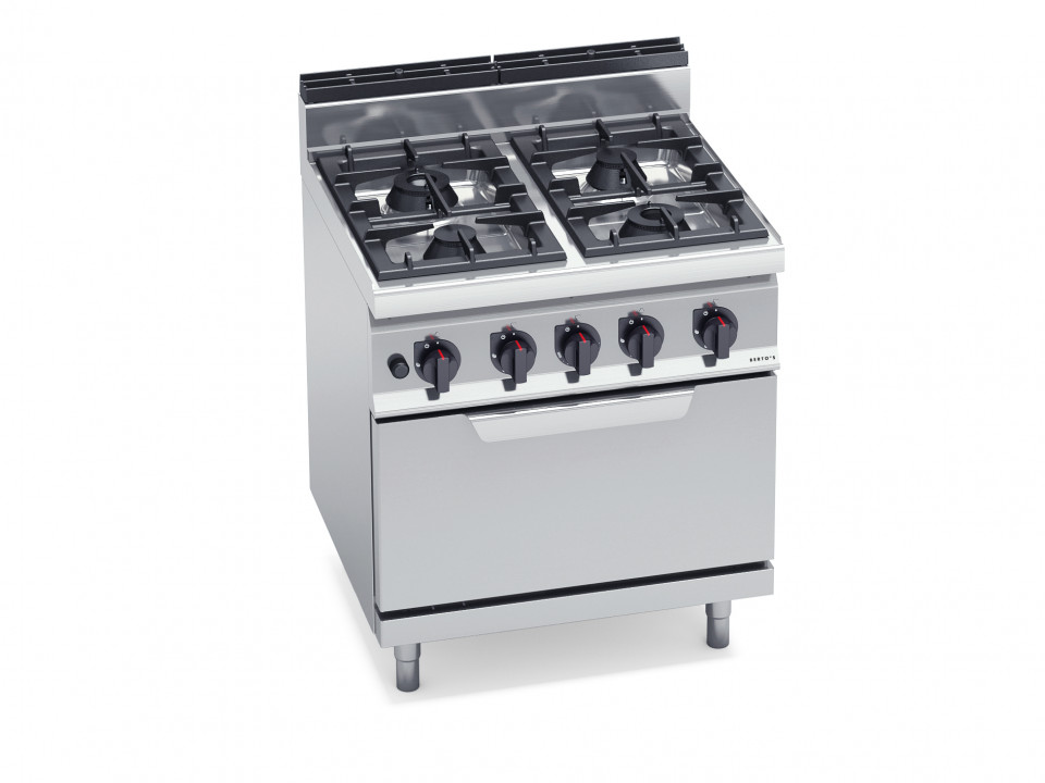 4 BURNER STOVE WITH 2 1 GAS OVEN 18704000 Commercial kitchens