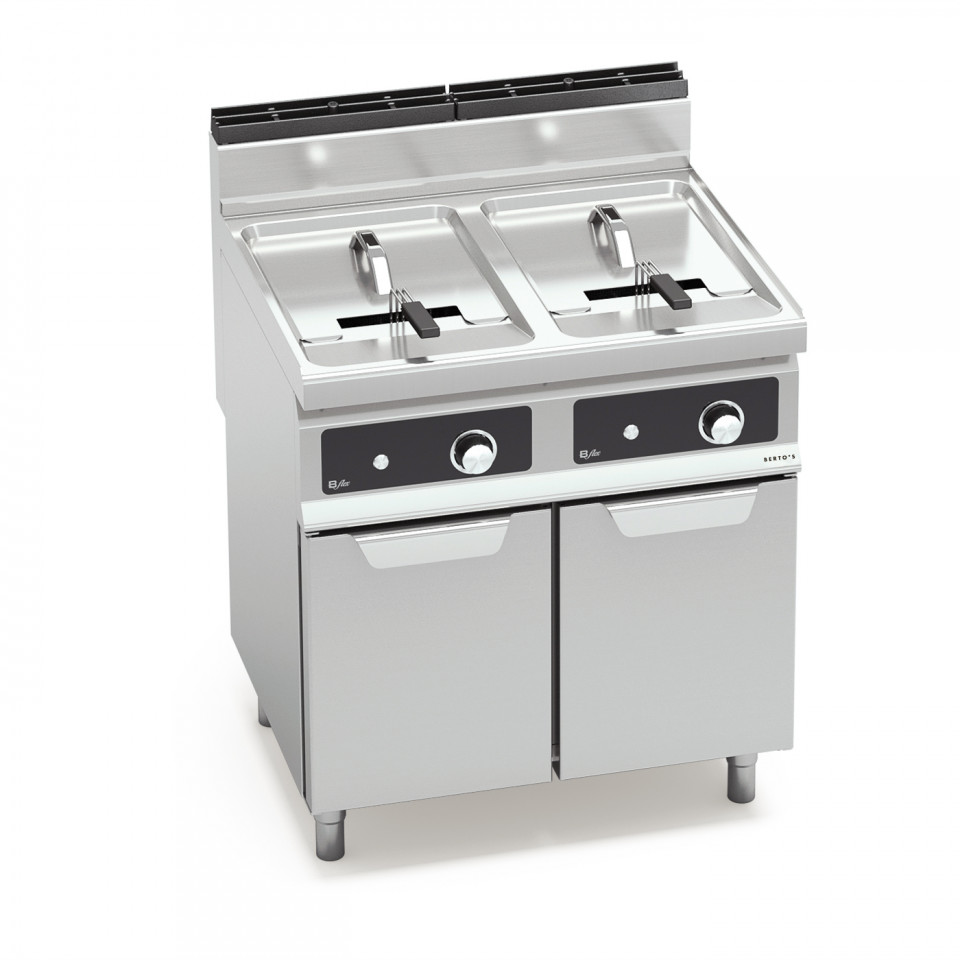 GAS FRYER - TWIN TANK 18+18 L - INDIRECT (BFLEX CONTROLS)