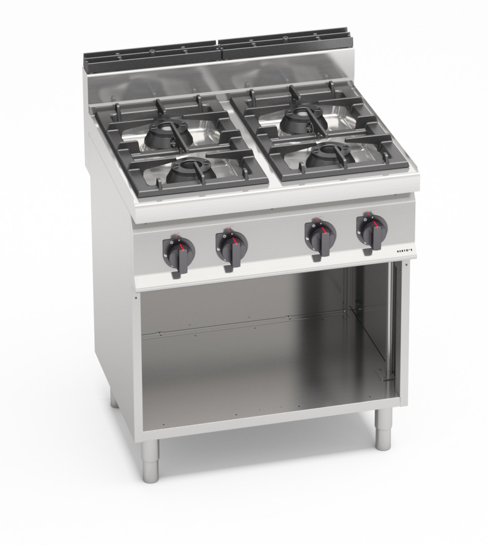 4-BURNER GAS STOVE WITH CABINET