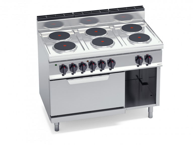 6 ROUND PLATE ELECTRIC STOVE WITH 2/1 ELECTRIC OVEN