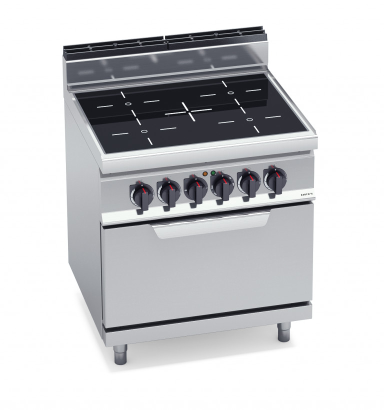 4-ZONE INFRARED TOP WITH 2/1 ELECTRIC OVEN