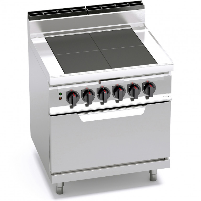 ELECTRIC SOLID TOP WITH 2/1 ELECTRIC OVEN