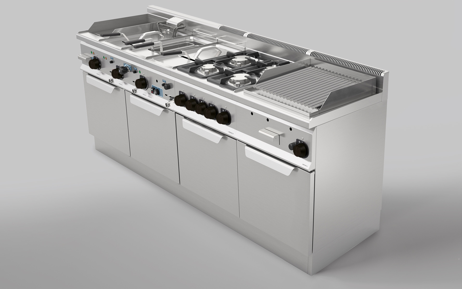 Zuvo Set Di Spazzole Da Cucina Assortite – Grandi, In Fibra PET, Con Manico Antiscivolo E Ventosa - 2