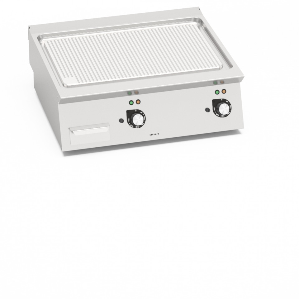 FRY TOP ELETTRICO RIGATO (COMPOUND)