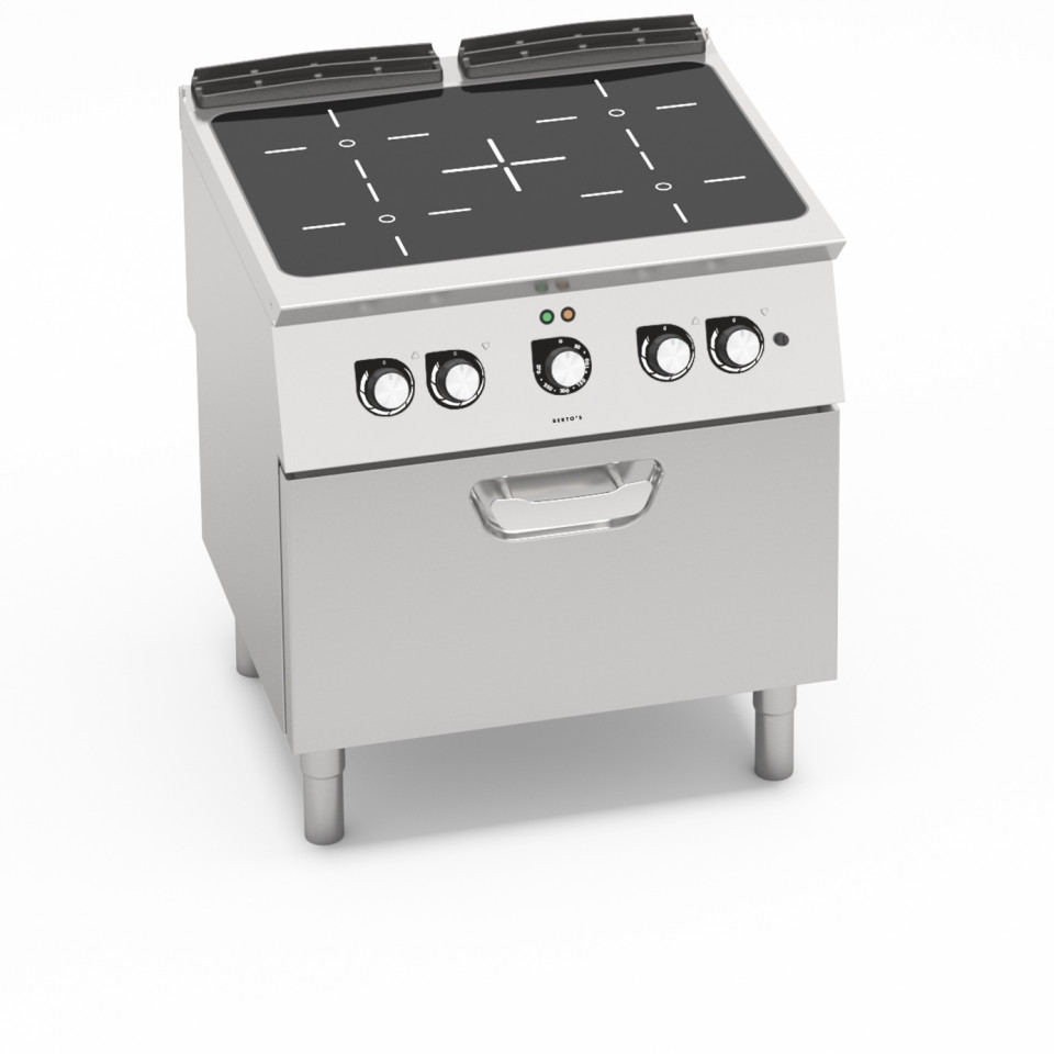 ENCIMERA INFRARROJOS 4 ZONAS + HORNO ELÉCTRICO 1/1 GN