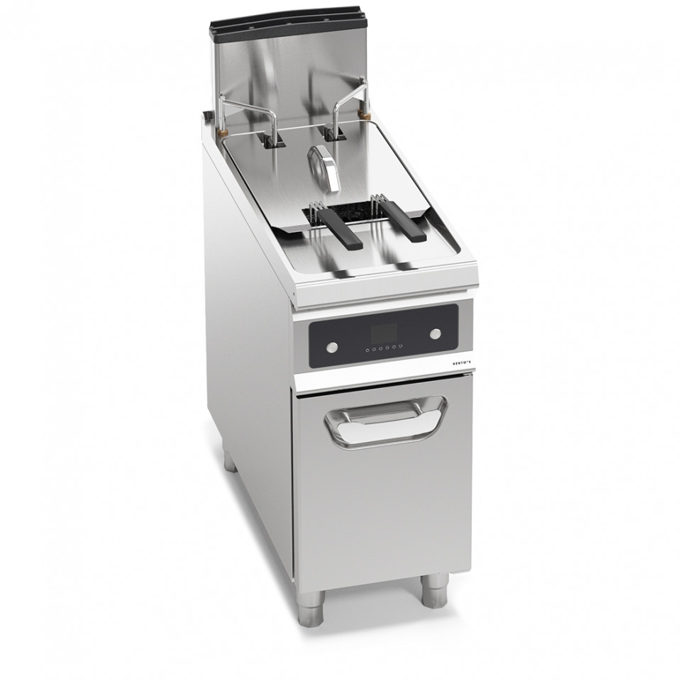 FRIGGITRICE A GAS 20 L - ALZA CESTI AUTOMATICO E FILTRAGGIO OLIO