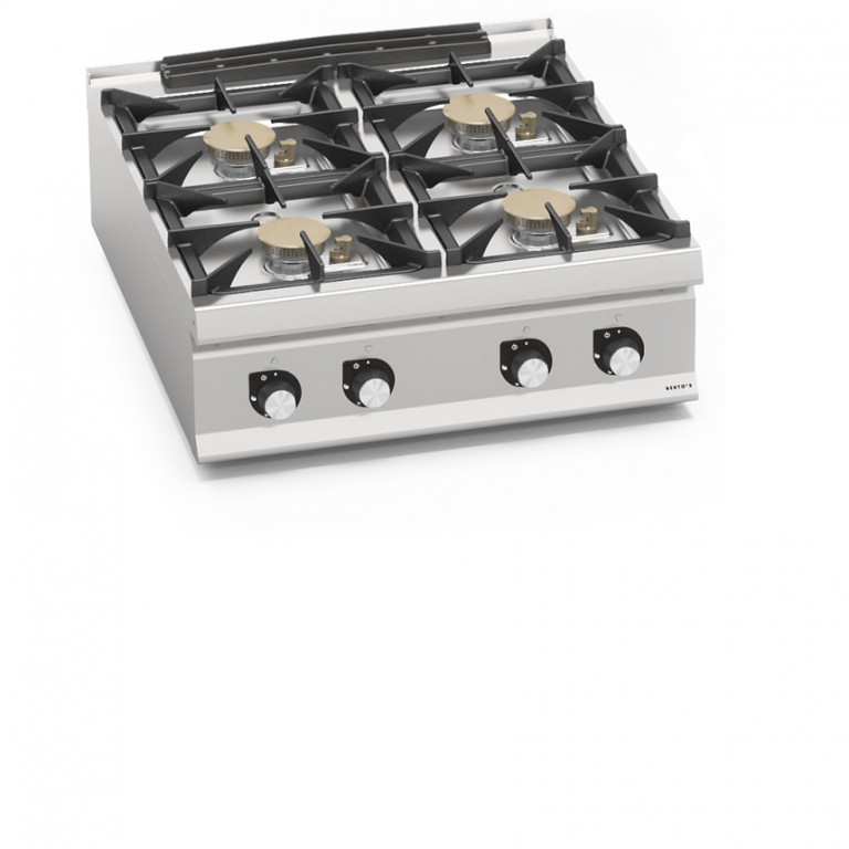 CUCINA A GAS 4 FUOCHI - POTENZIATA