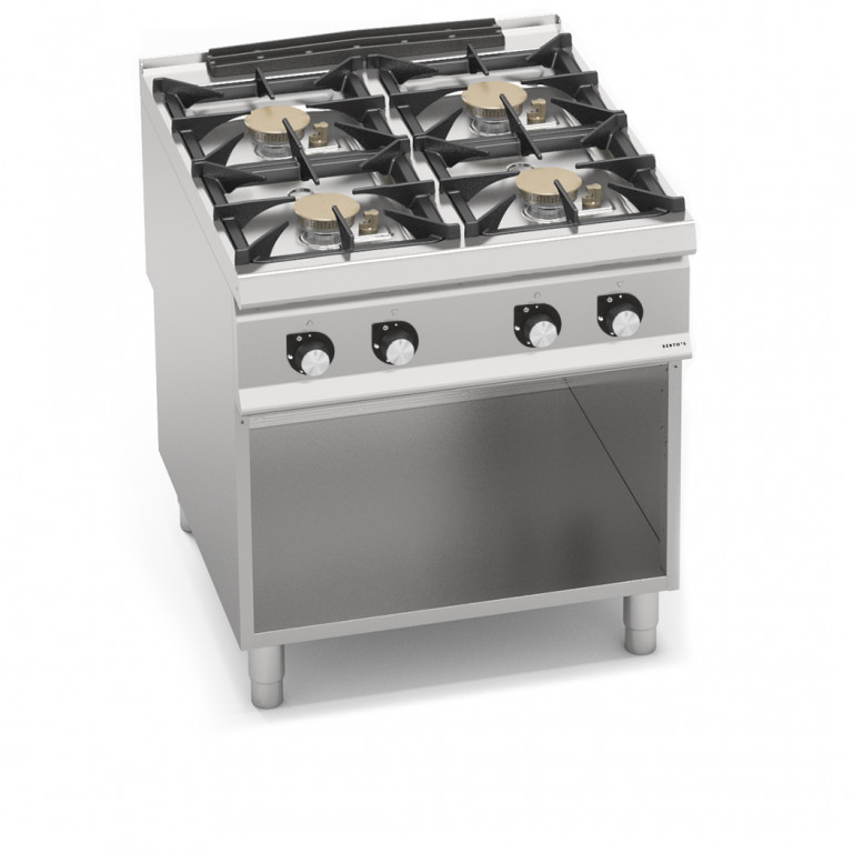 CUCINA A GAS 4 FUOCHI - POTENZIATA
