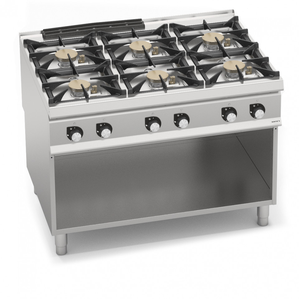 CUCINA A GAS 6 FUOCHI - POTENZIATA CUCINA A GAS 6 FUOCHI - POTENZIATA