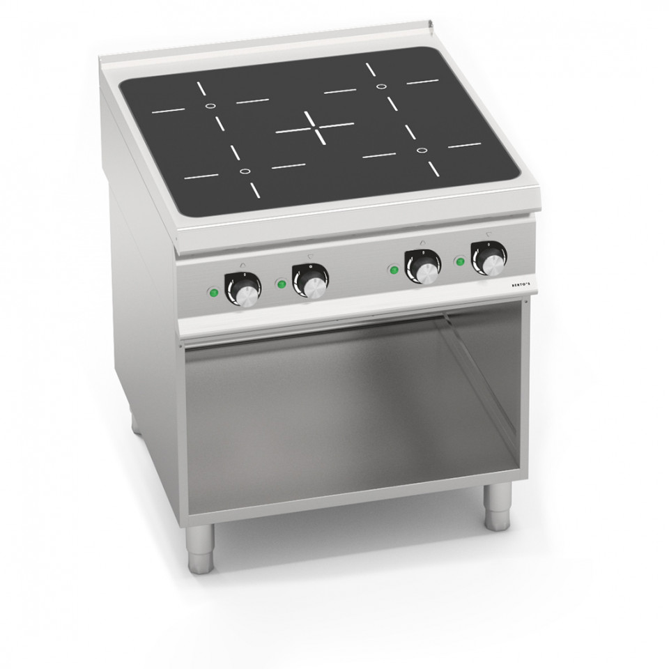 4-ZONE INDUCTION TOP ON CABINET