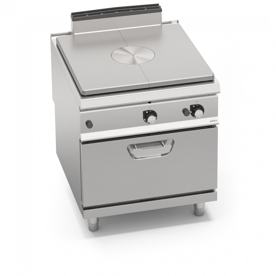 GAS-GLÜHPLATTENHERD AUF GASBACKOFEN 2/1