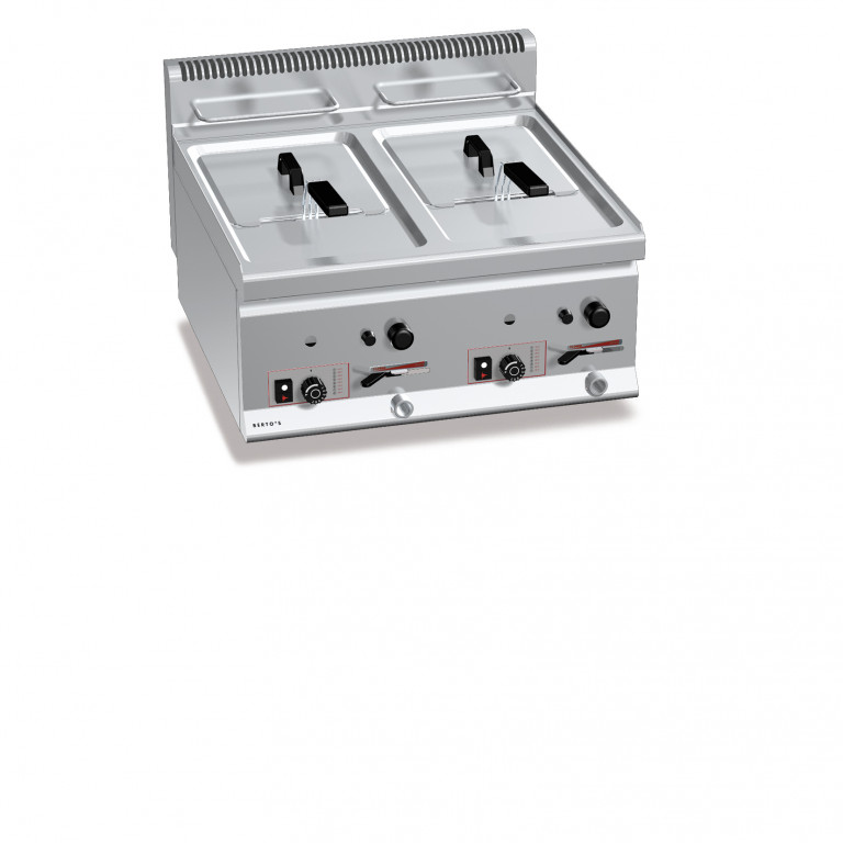 FRIGGITRICE A GAS 8 + 8 L TOP