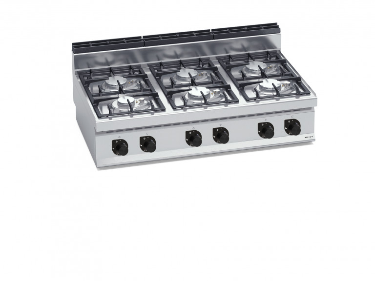 CUCINA A GAS 6 FUOCHI DA BANCO