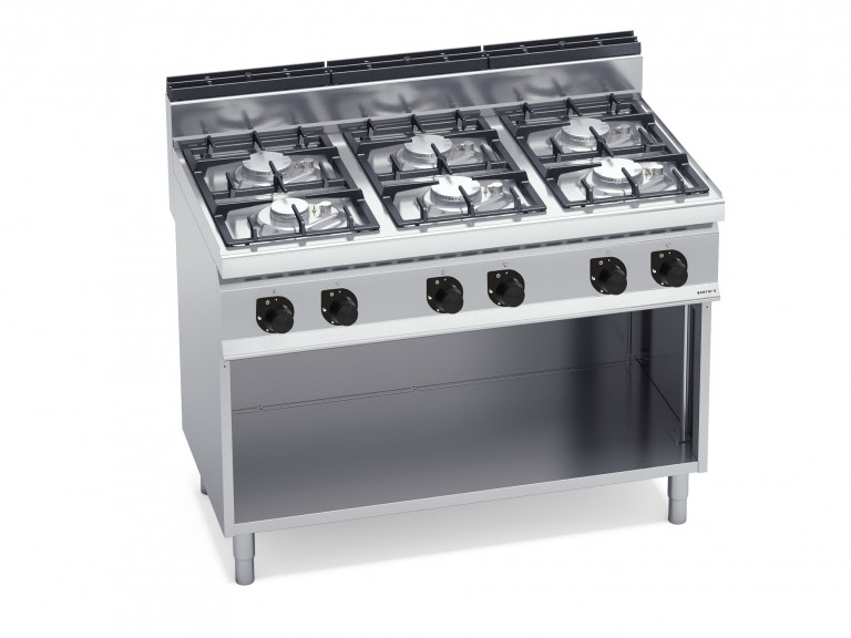CUCINA A GAS 6 FUOCHI SU VANO