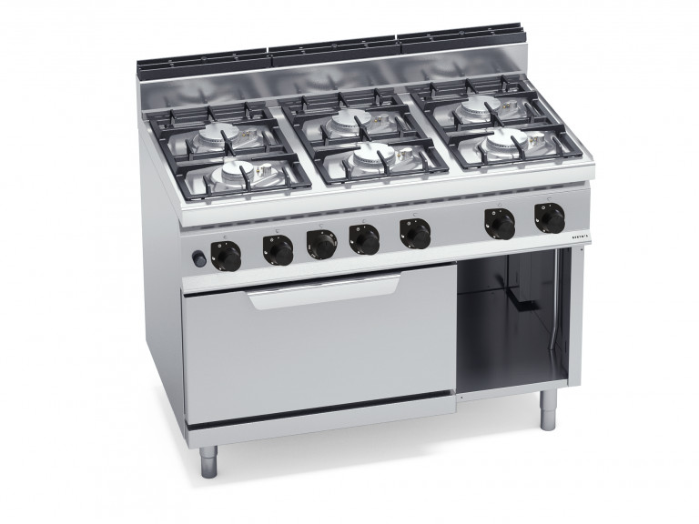 6-BURNER STOVE WITH 2/1 ELECTRIC OVEN - 18607600