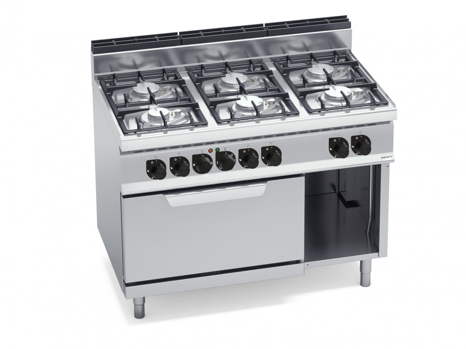 6-BURNER STOVE WITH 2/1 ELECTRIC OVEN 6-BURNER STOVE WITH 2/1 ELECTRIC OVEN