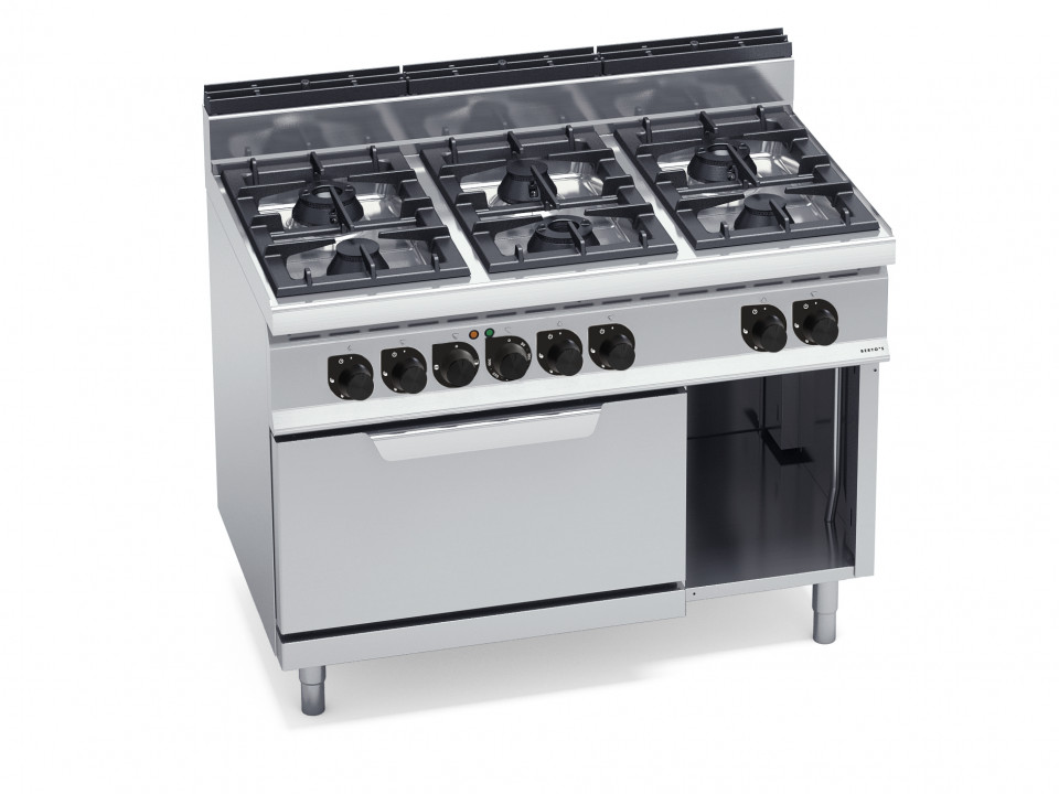 COCINA 6 FUEGOS CON HORNO ELÉCTRICO 2/1