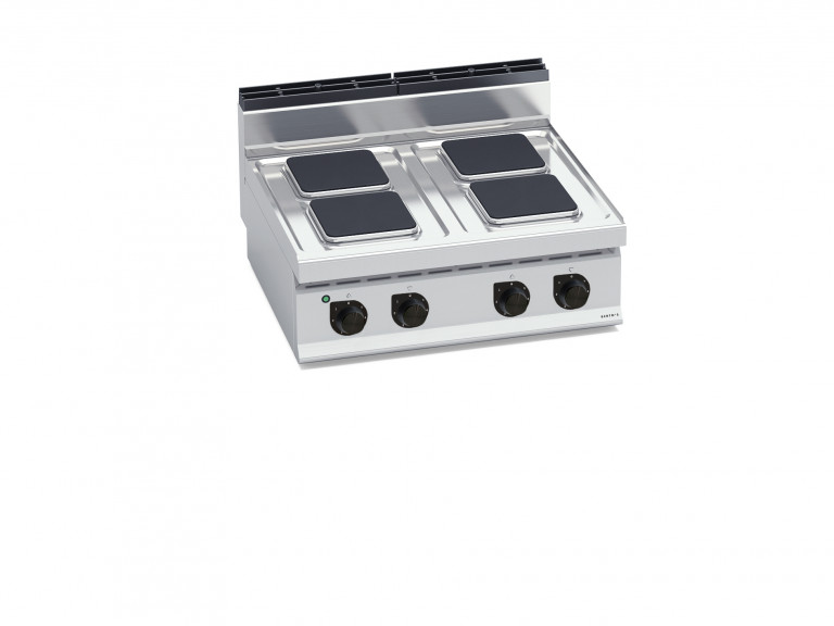 CUISINIÈRE ÉLECTRIQUE 4 PLAQUES CARRÉES À POSER