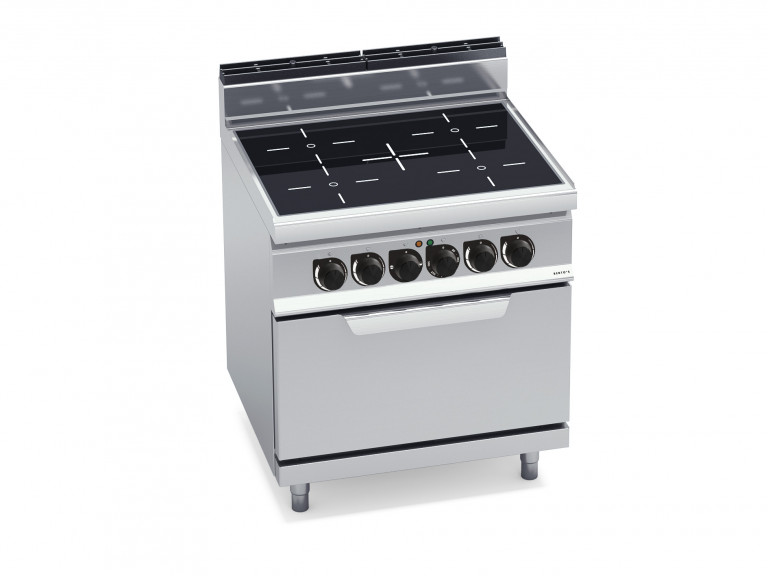 4-ZONE INFRARED TOP WITH 2/1 ELECTRIC OVEN